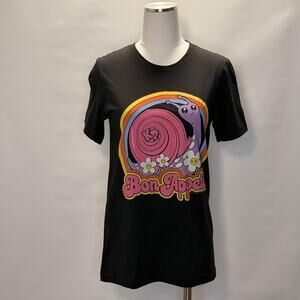 Katy Perry PLAY Shirt Womens Small Black Bon Appetit Snail Graphic Tee Top